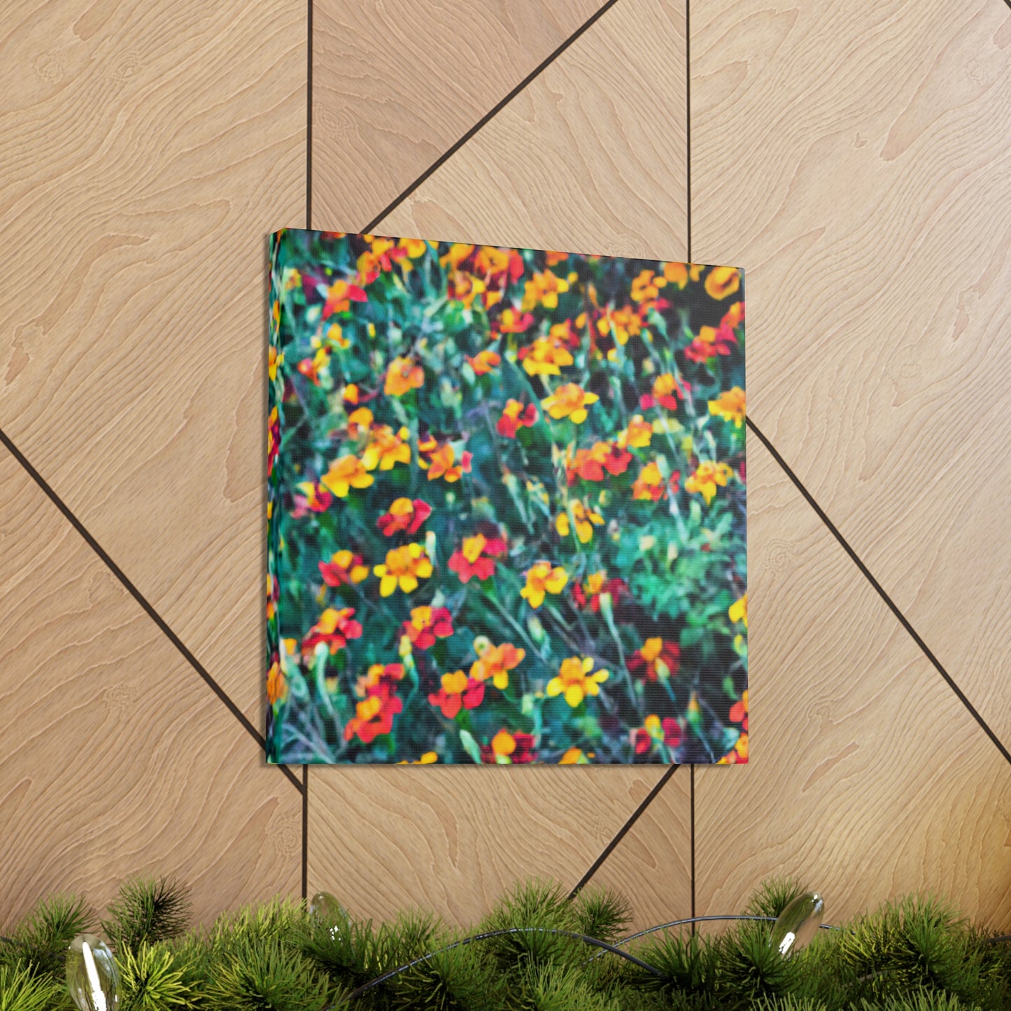 "Glorious Marigold Bloom" - Canvas