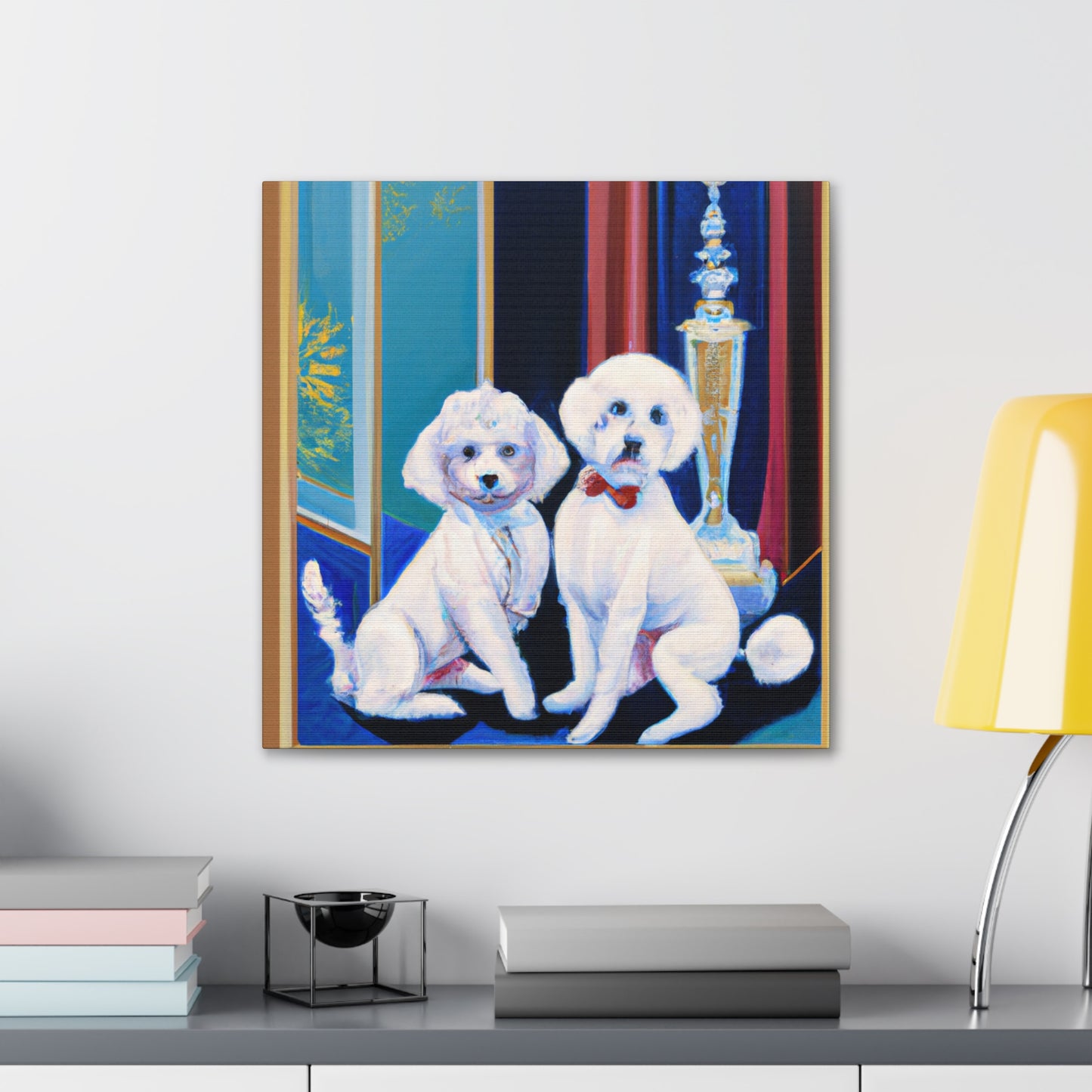 Maltese Art Deco Glow - Canvas