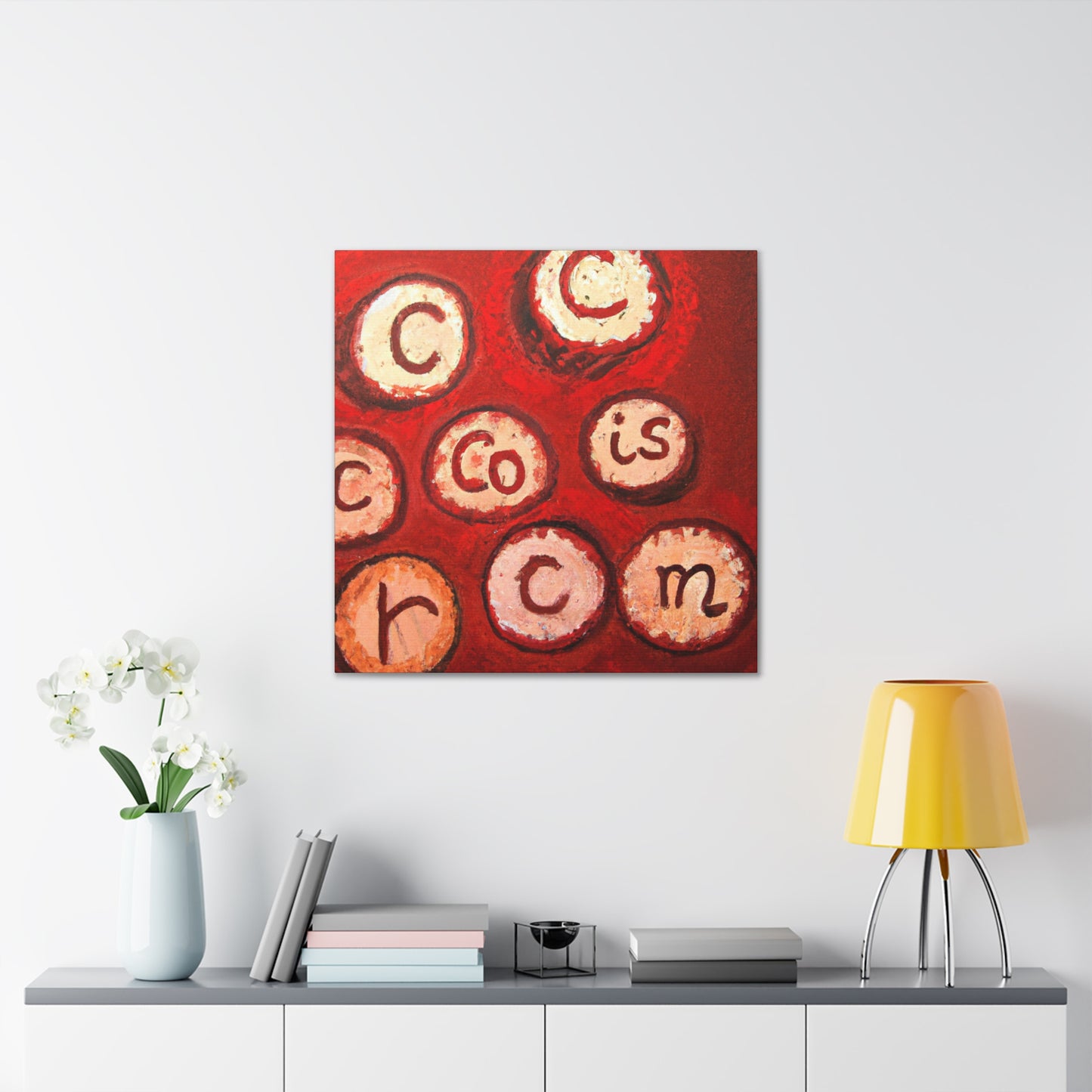 "Corked Wine Pattern" - Canvas