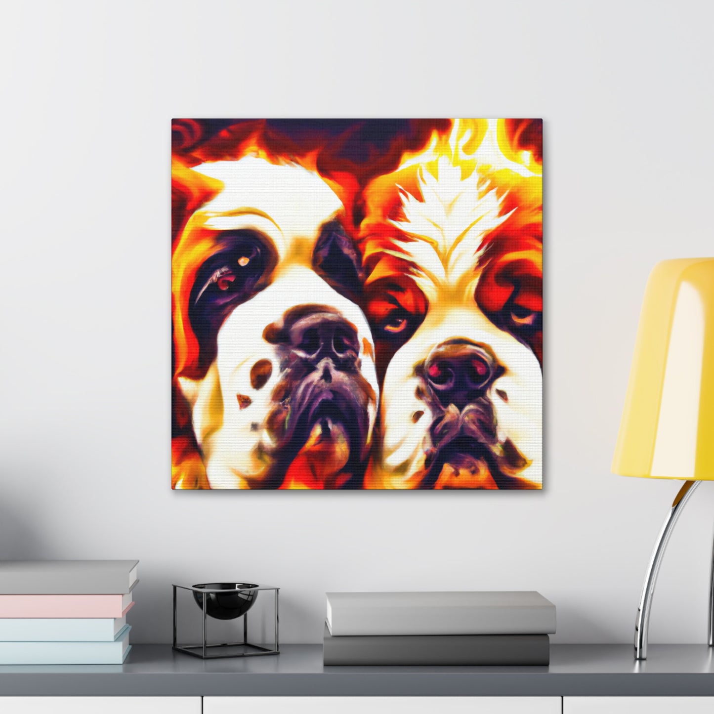 "Saint Bernard's Divine Slumber" - Canvas