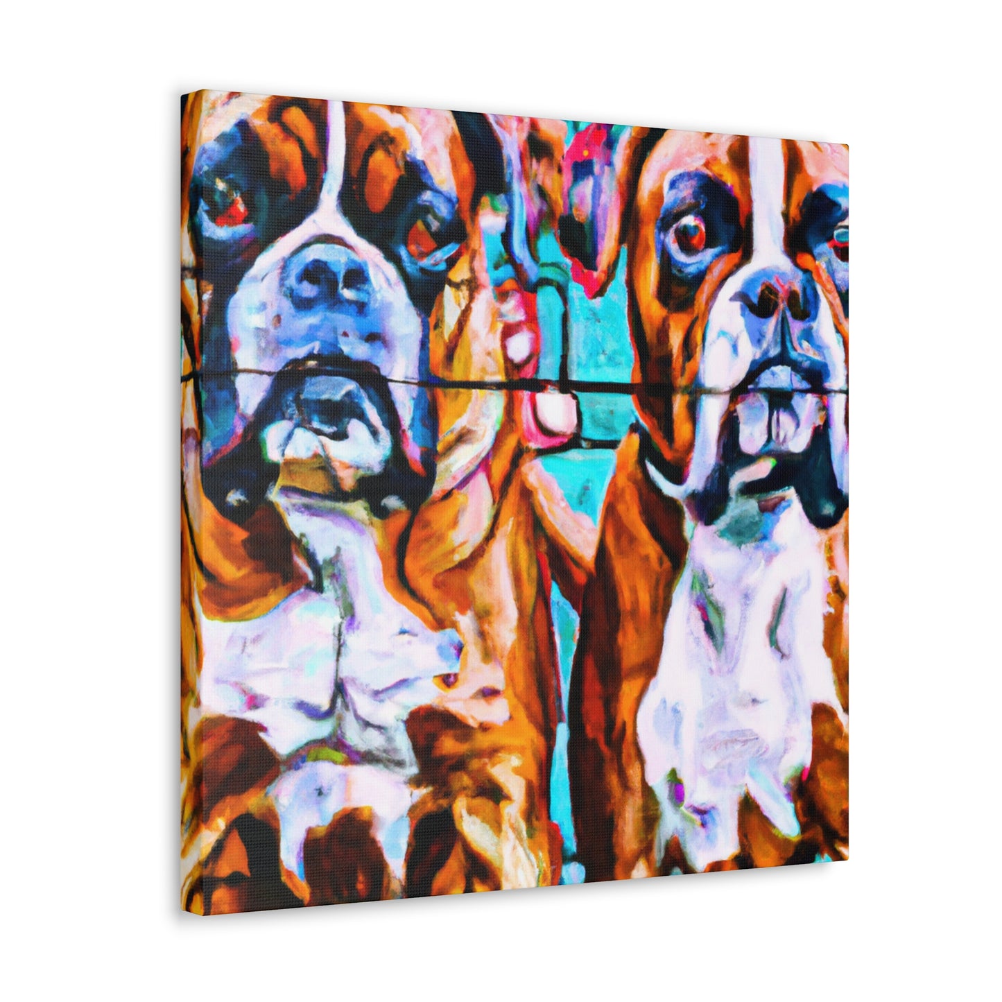 "Boxer's Fight Scene" - Canvas