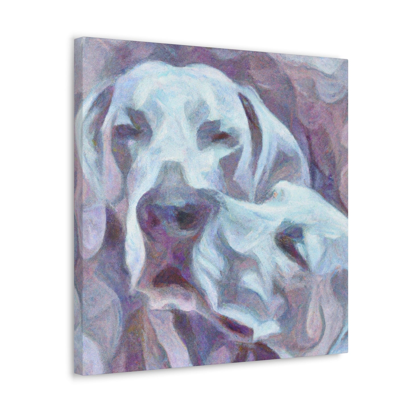 "Weimaraner In Impressionism" - Canvas