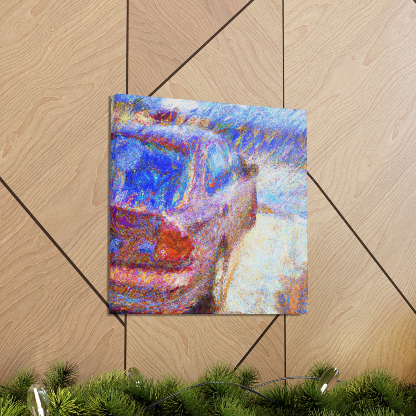 "Car Along the Countryside" - Canvas