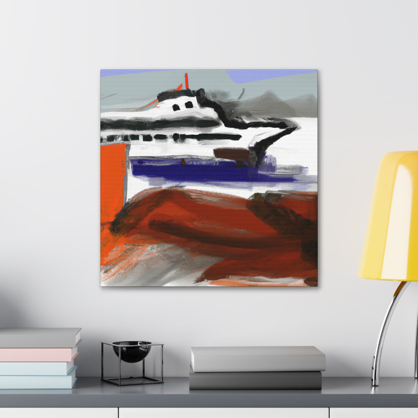 Ferry on the Horizon - Canvas