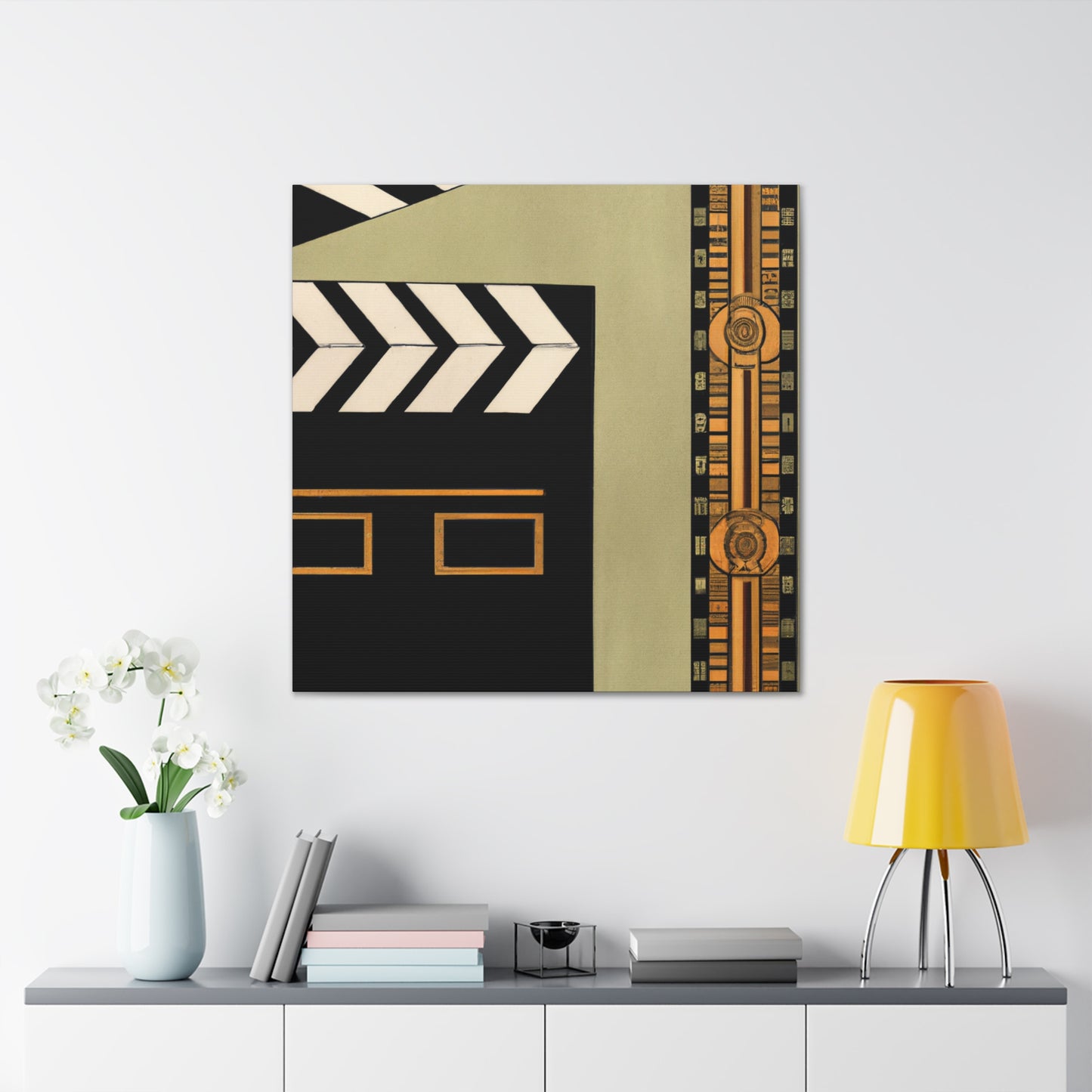 Starry Movie Clapboard - Canvas