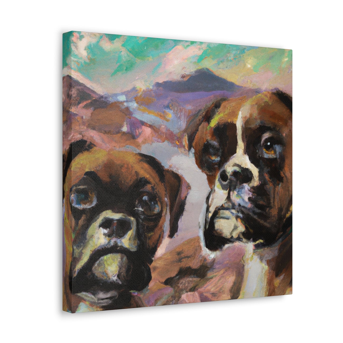 Boxer in Motion Impression - Canvas