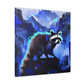 "Racoons in Moonlight" - Canvas