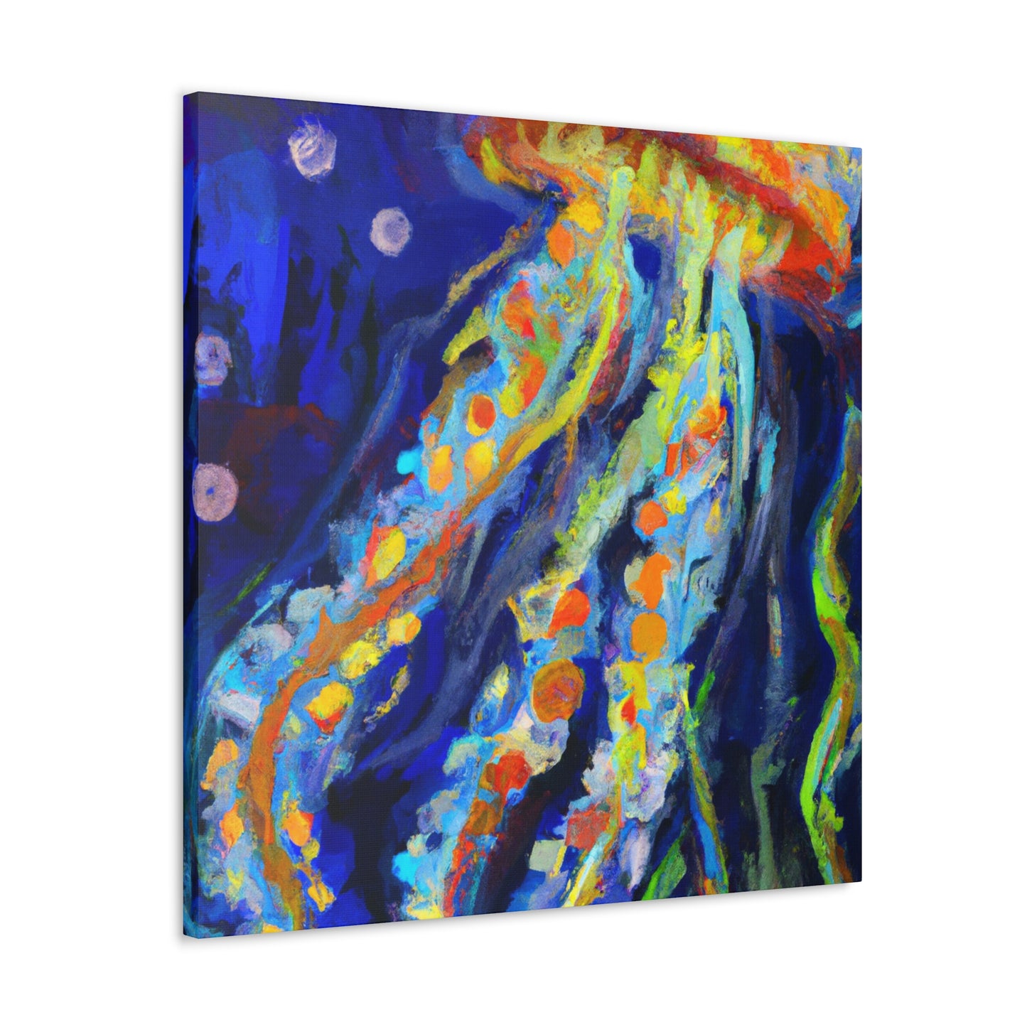 Jellyfish Under Moonlight - Canvas