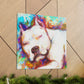 Pitbull in Impressionism - Canvas