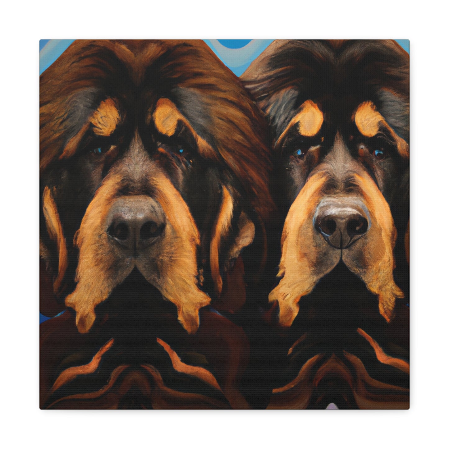 Fearsome Tibetan Mastiff - Canvas