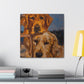 "Golden Retriever Wonderland" - Canvas