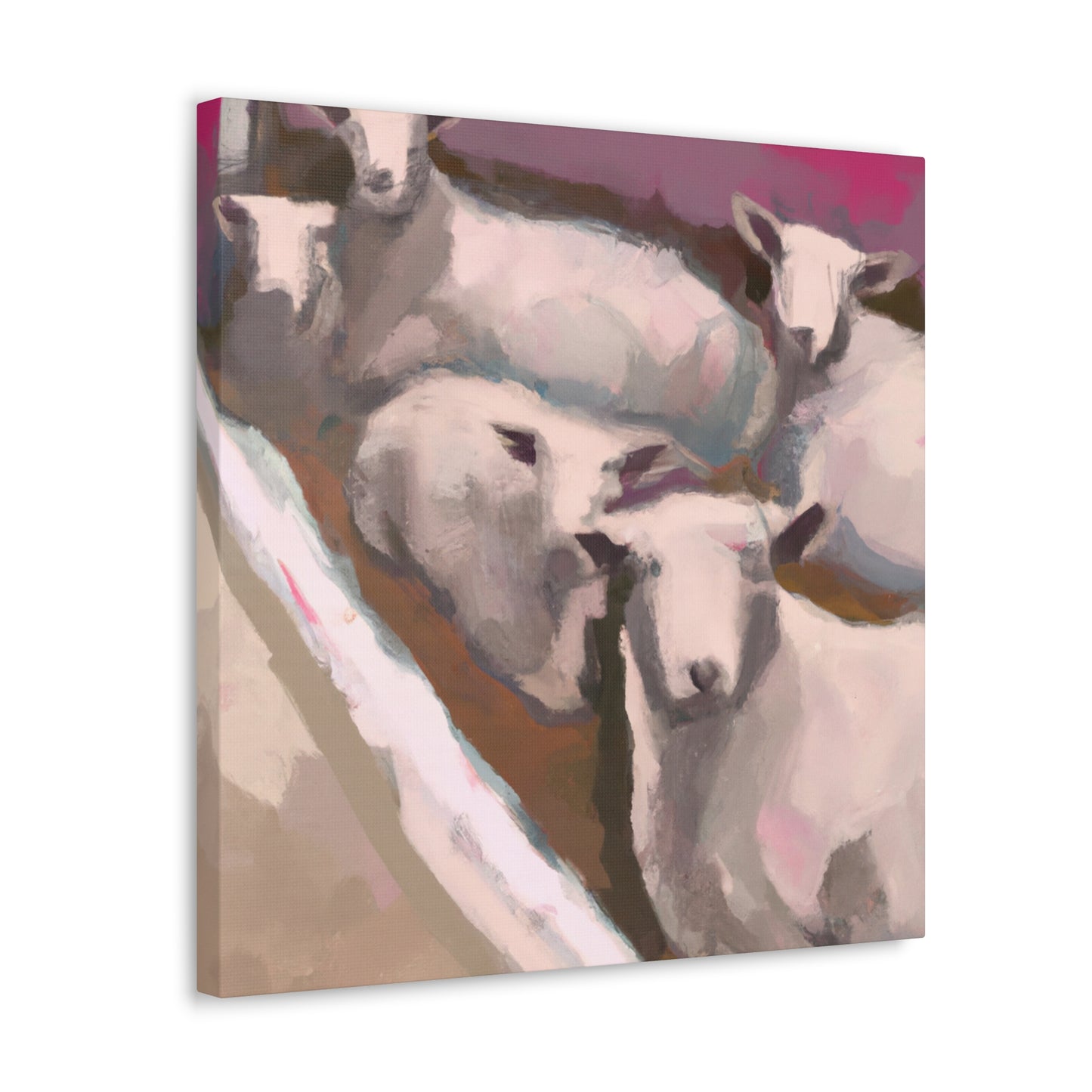 "Dreaming Sheep in Cloudland" - Canvas