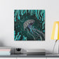 Jellyfish Art Deco - Canvas