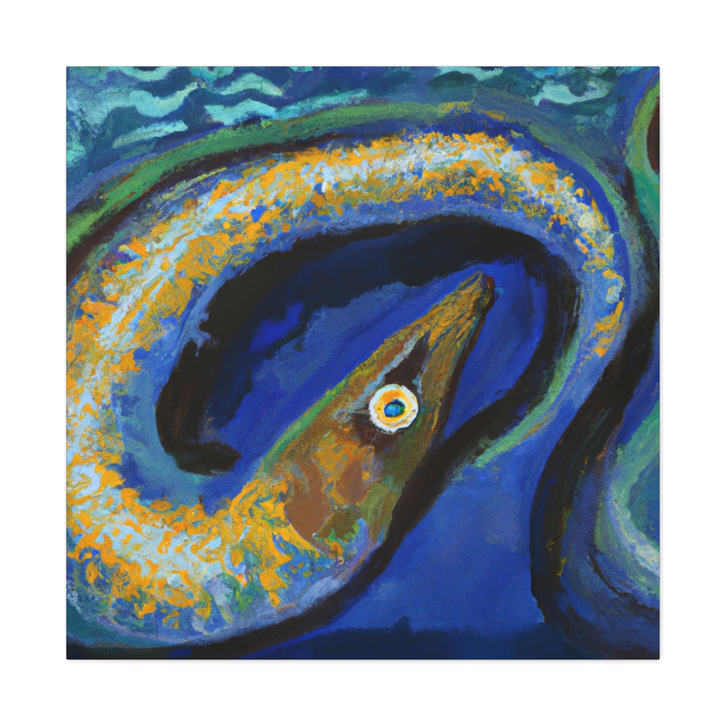 "Eel in Impressionism" - Canvas