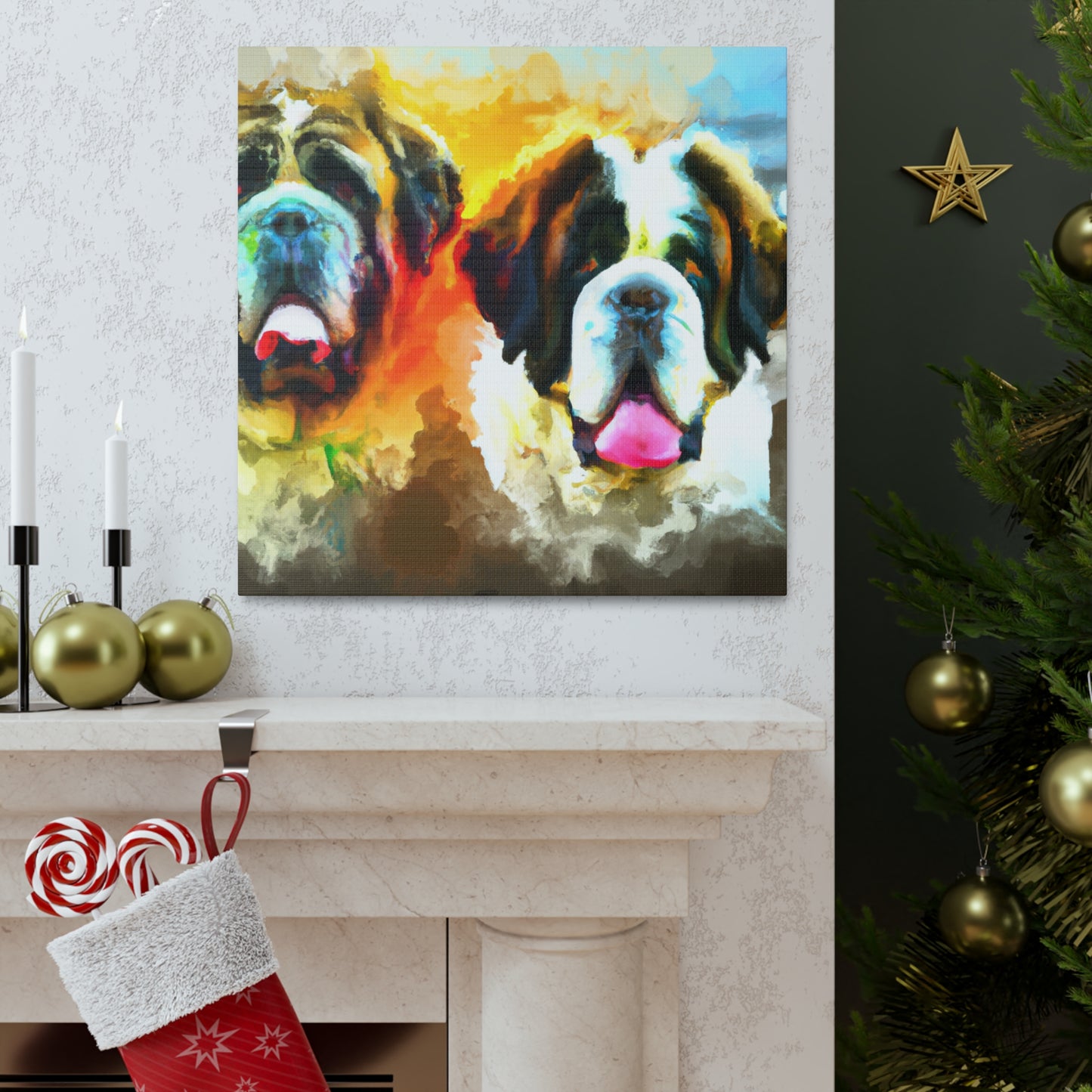 Saint Bernard's Majesty - Canvas