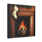 "Fireplace in Realism" - Canvas