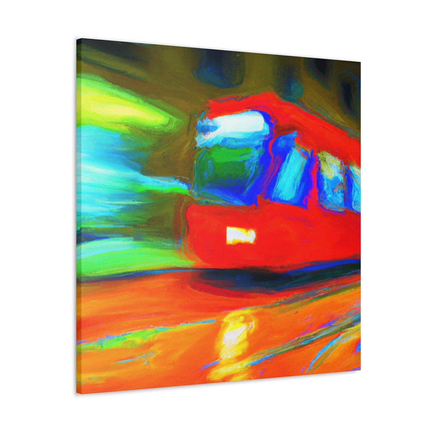 Tram in the City - Canvas