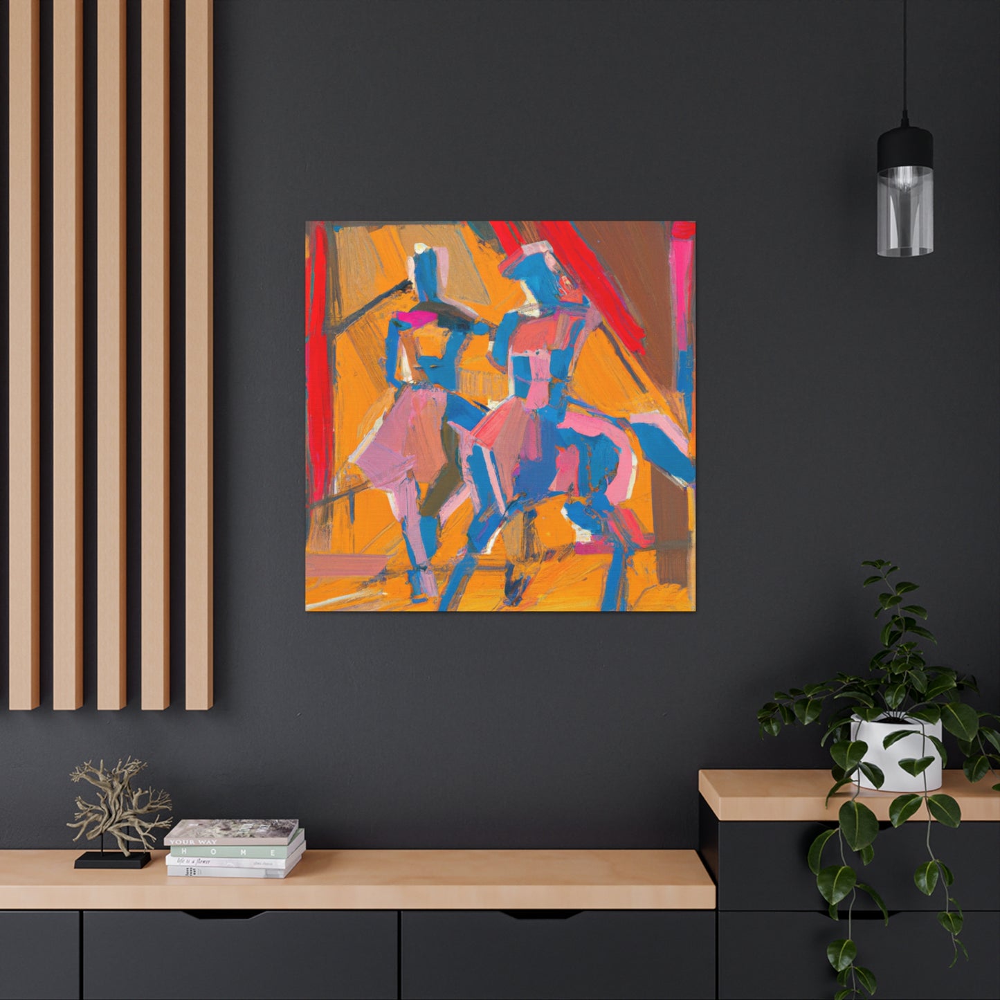 "Stirrups in Art Deco" - Canvas