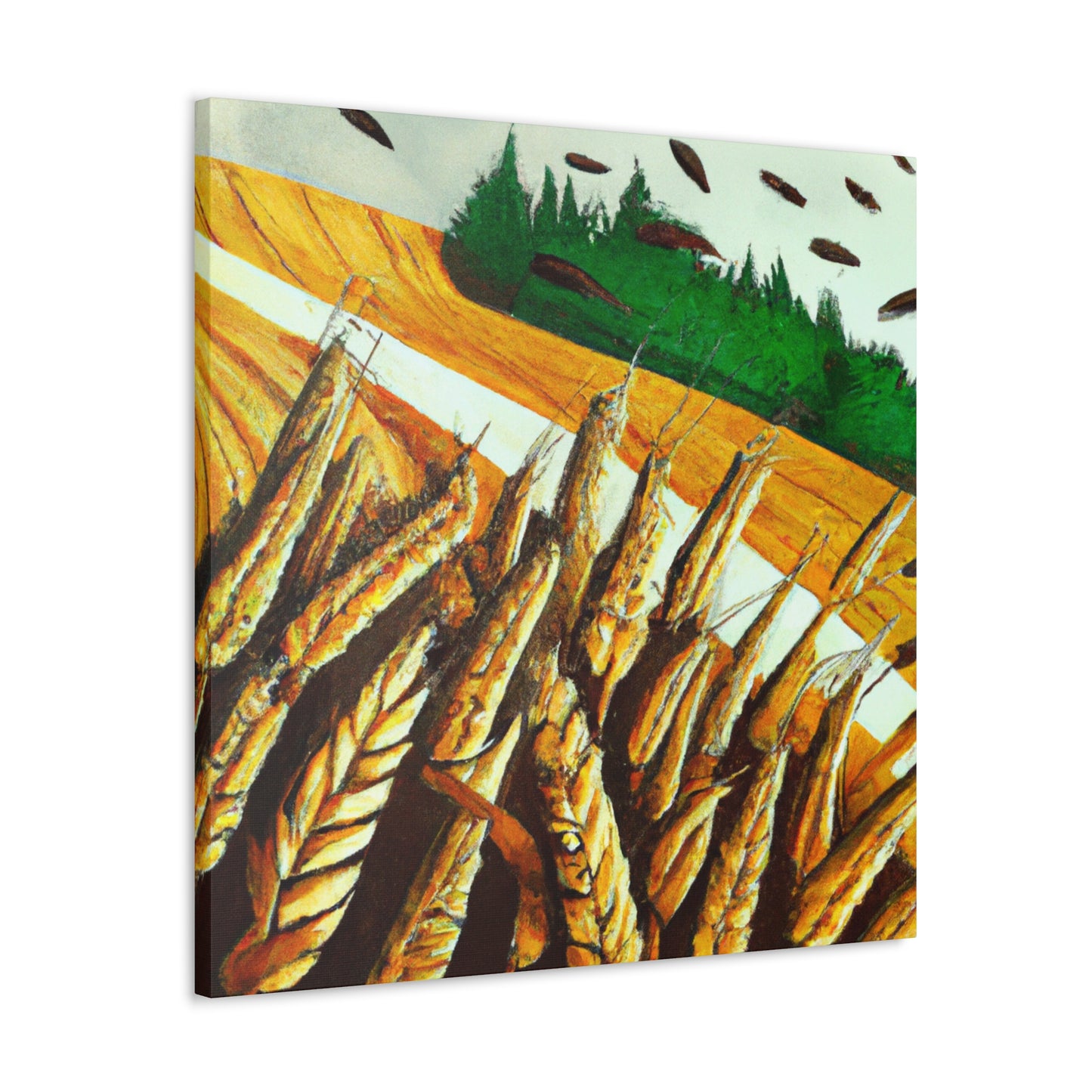 Golden Grain Harvesting - Canvas