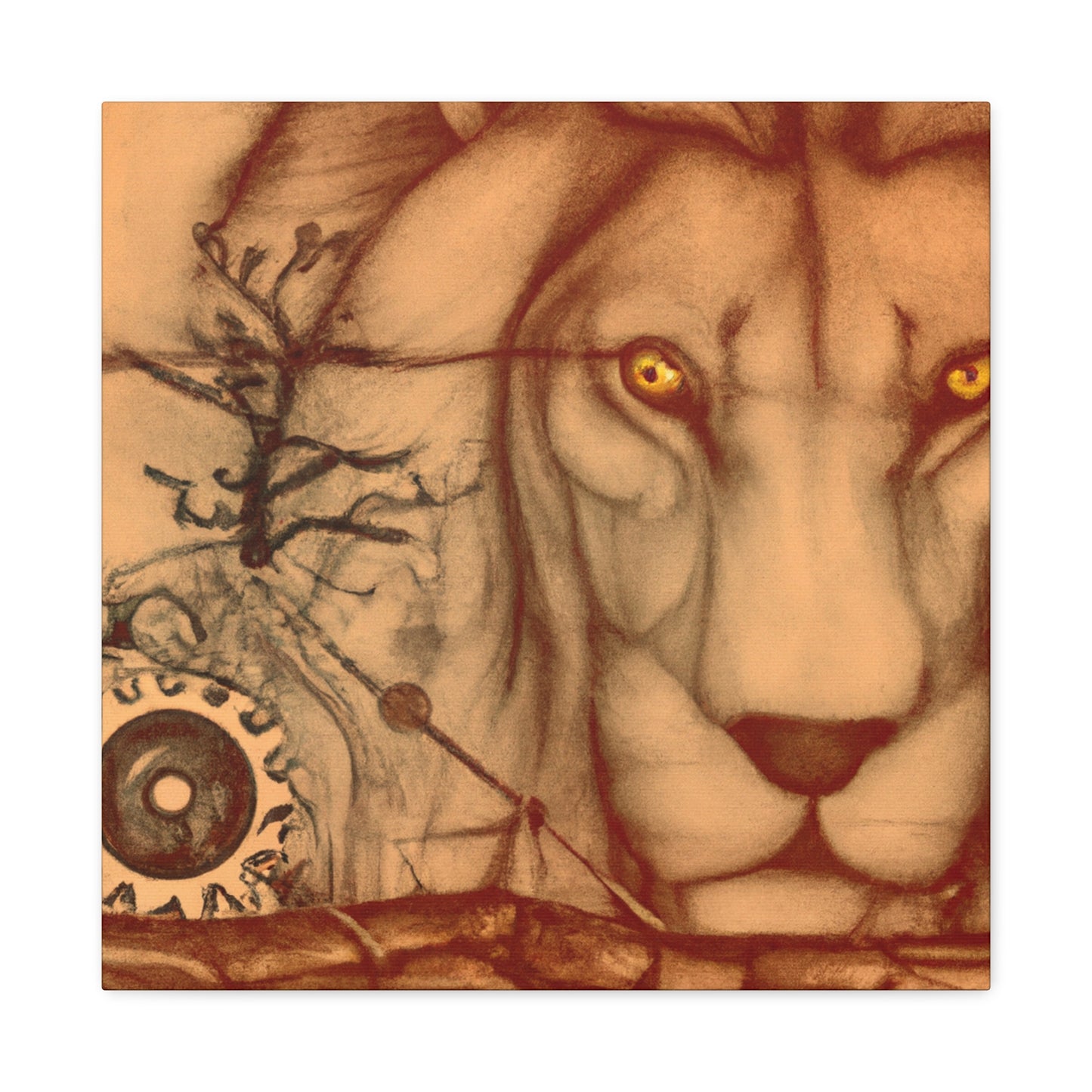 " Steam Lion Legacy" - Canvas