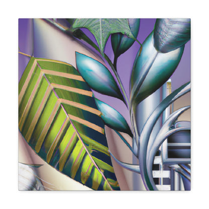 Leaf in Art Deco - Canvas