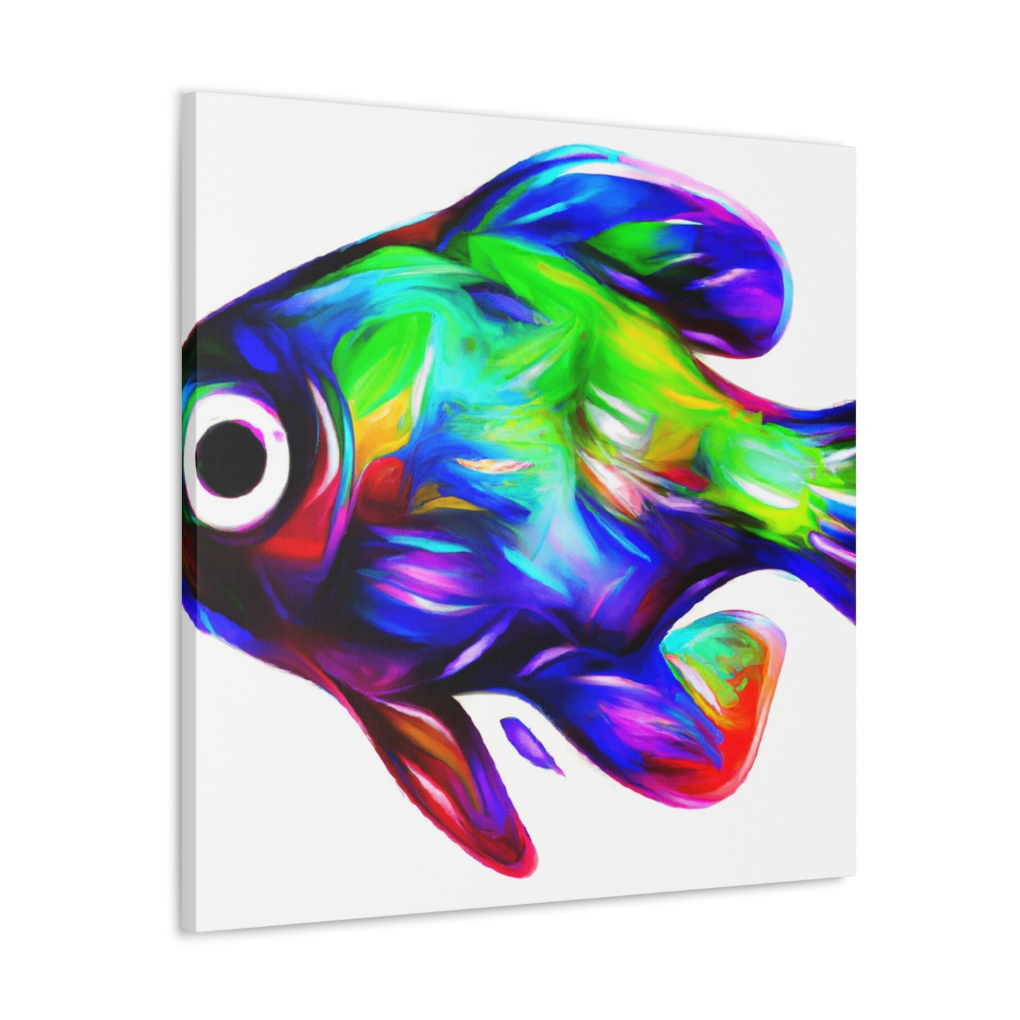 Rainbow Fish Reflection - Canvas