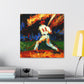 Catching a Fly Ball - Canvas