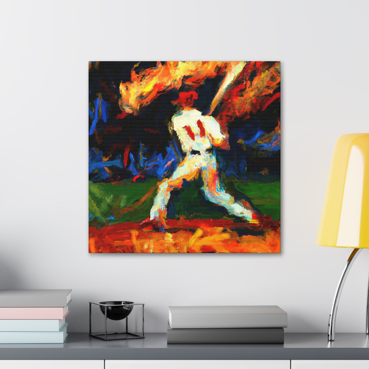 Catching a Fly Ball - Canvas