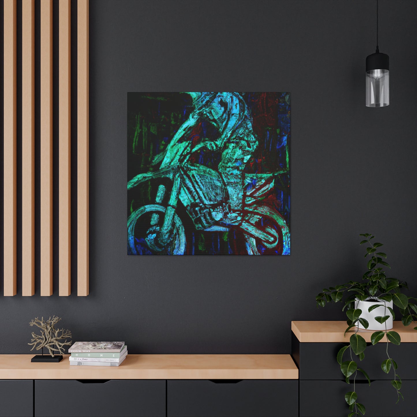 Motorcycle Racing Radiance - Canvas