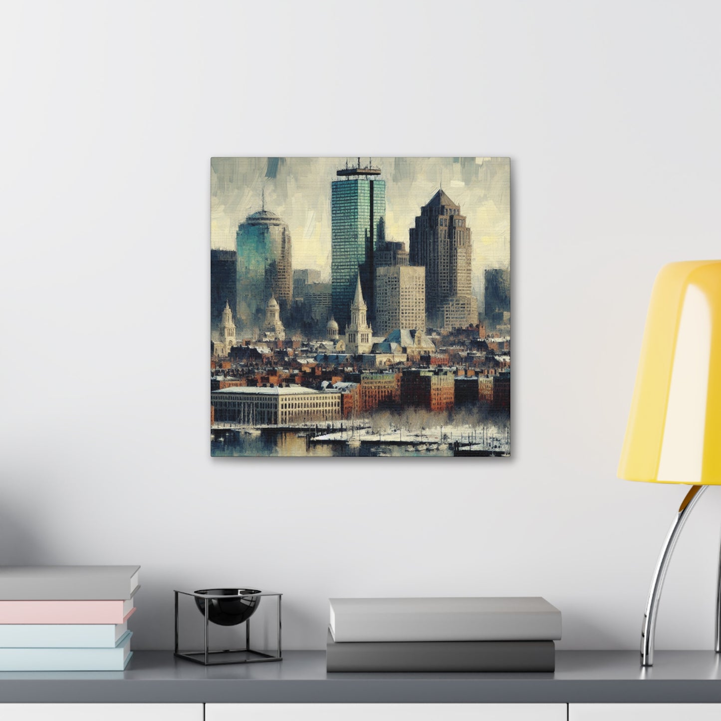 "Vibrant Boston Reverie" - Canvas