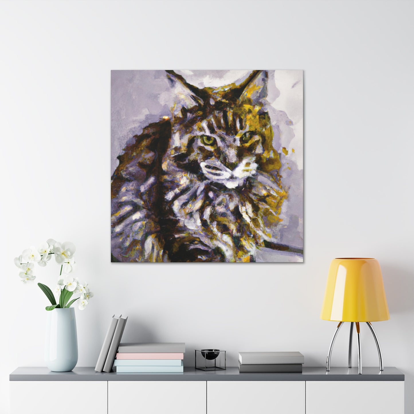 Maine Coon Expressionism - Canvas