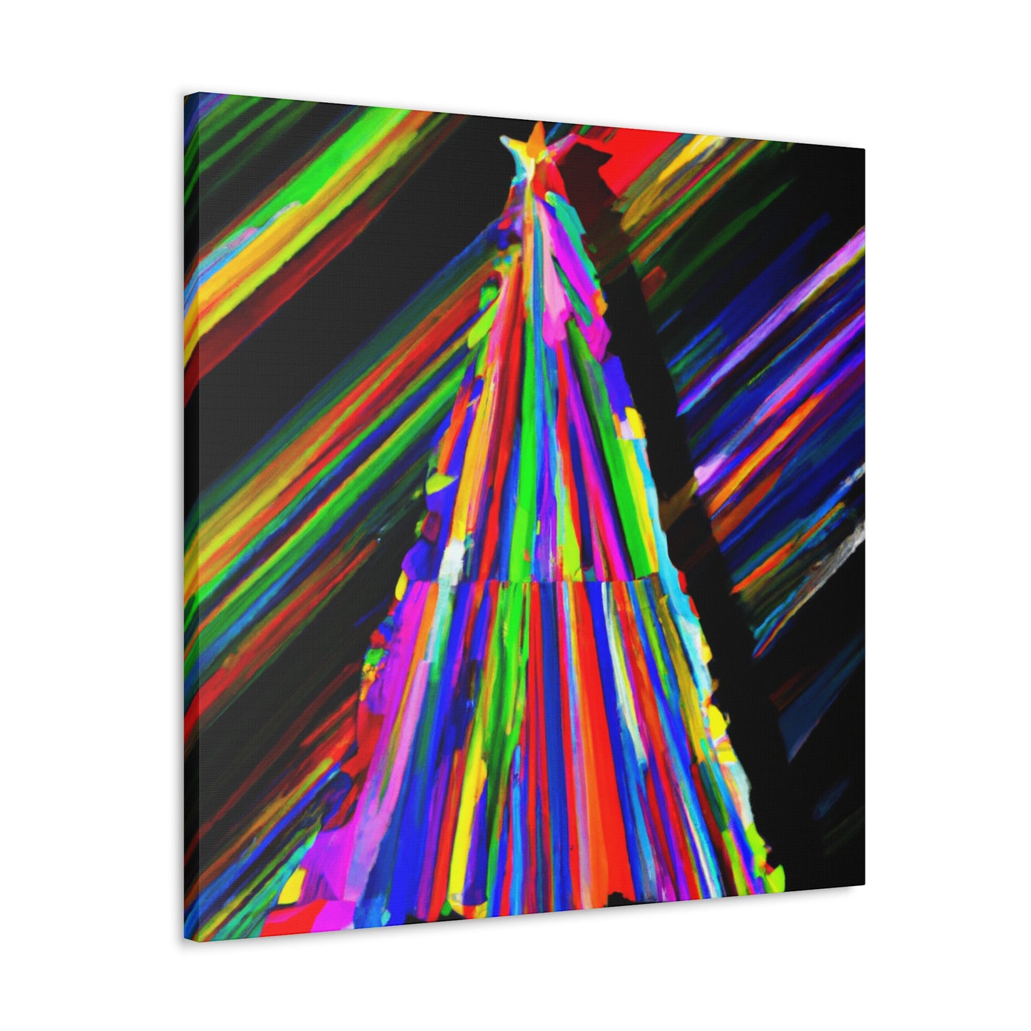 "Christmas Tree Wonderment" - Canvas