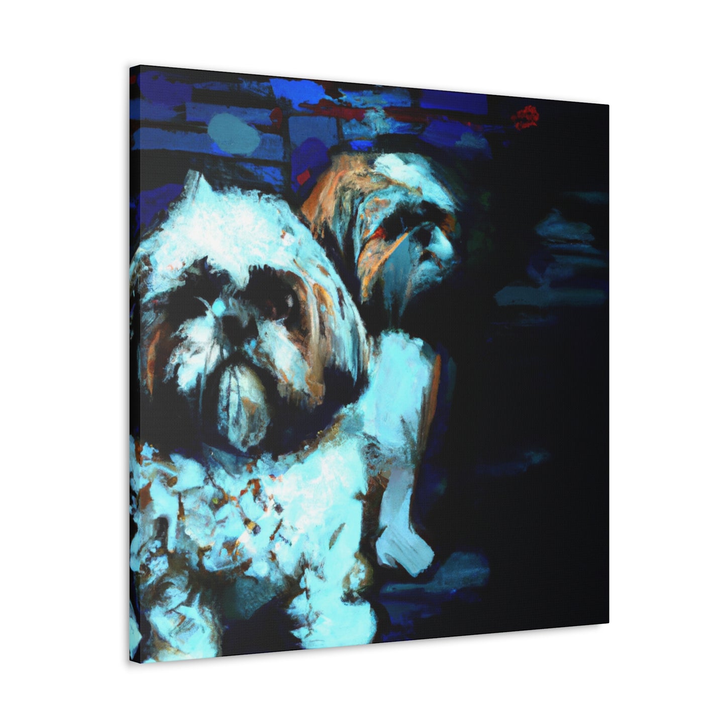 "Shih Tzu's Delightful Dance" - Canvas