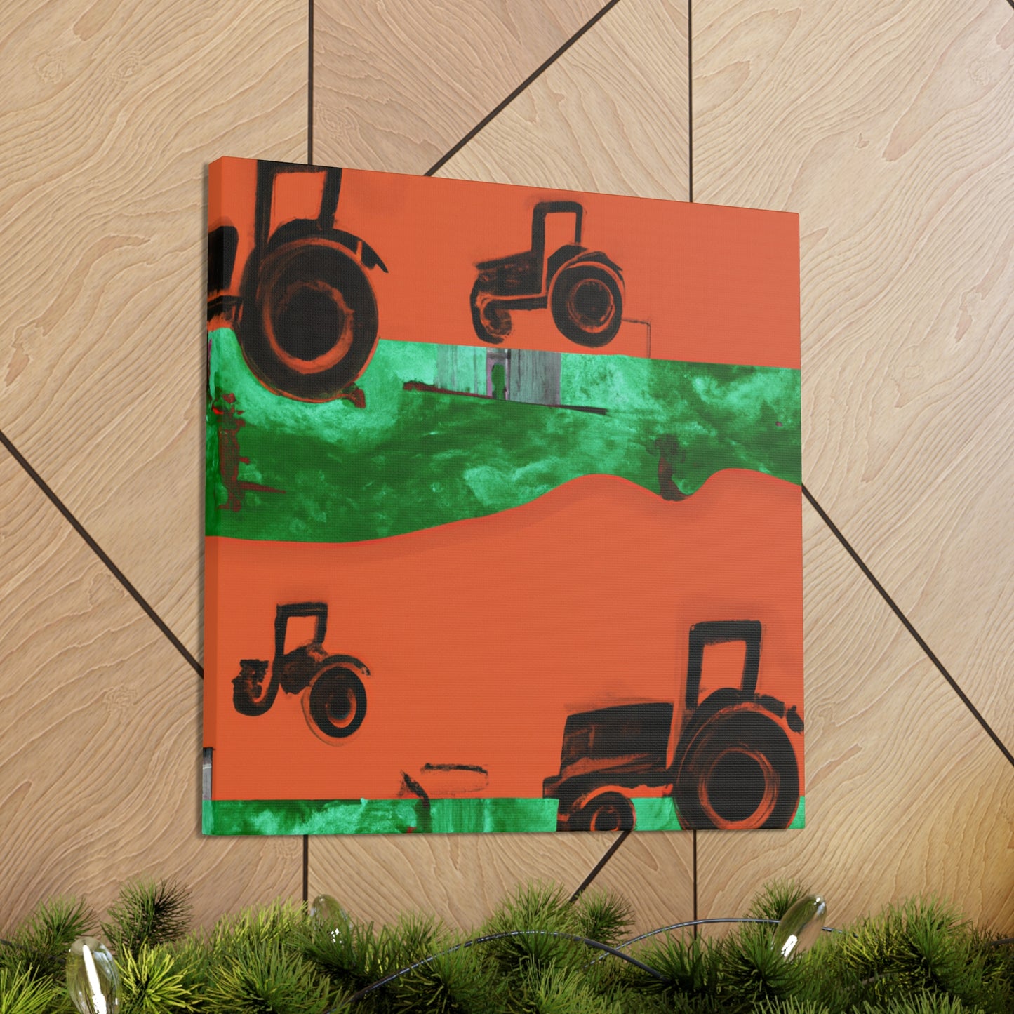 Tractor's Tranquil Harvest - Canvas