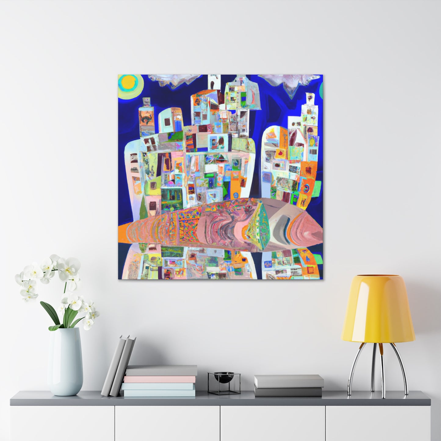 "Deco Dancing Delight" - Canvas