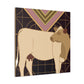 "Pastoral Art Deco Jersey" - Canvas