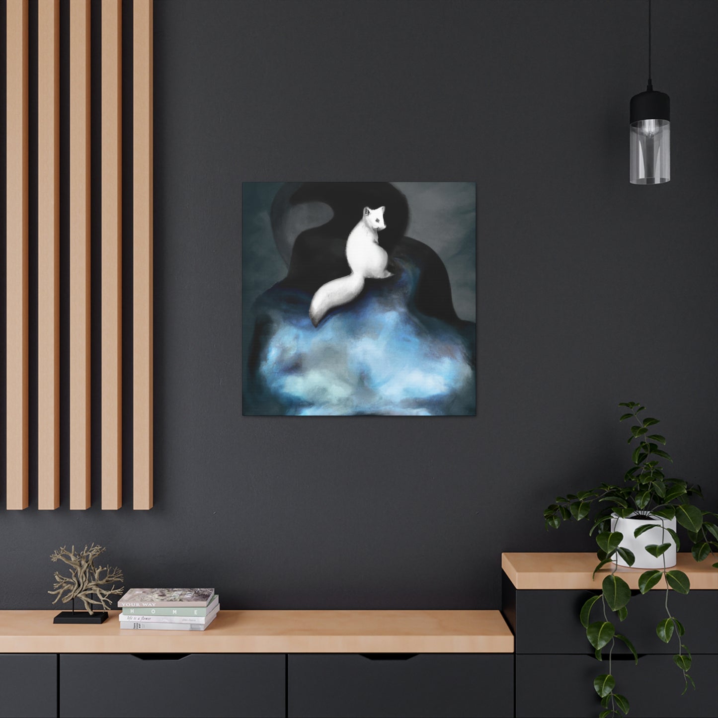 Arctic Fox Surrealism - Canvas