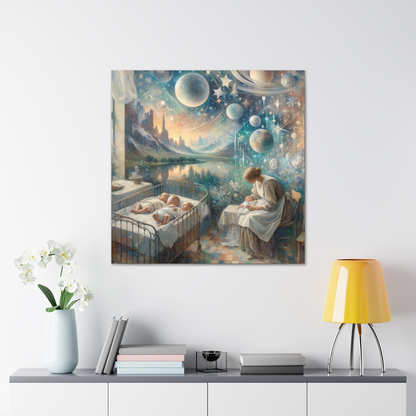 Ethereal Cosmos Awakening - Canvas