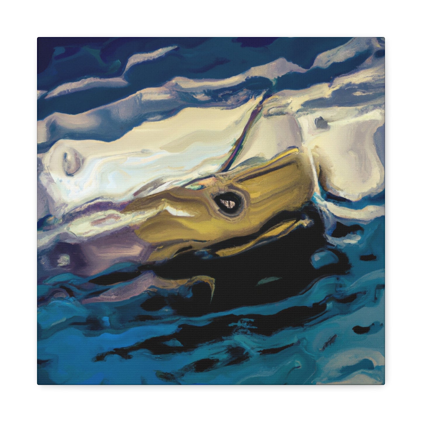 "Dinghy Sails Afloat" - Canvas