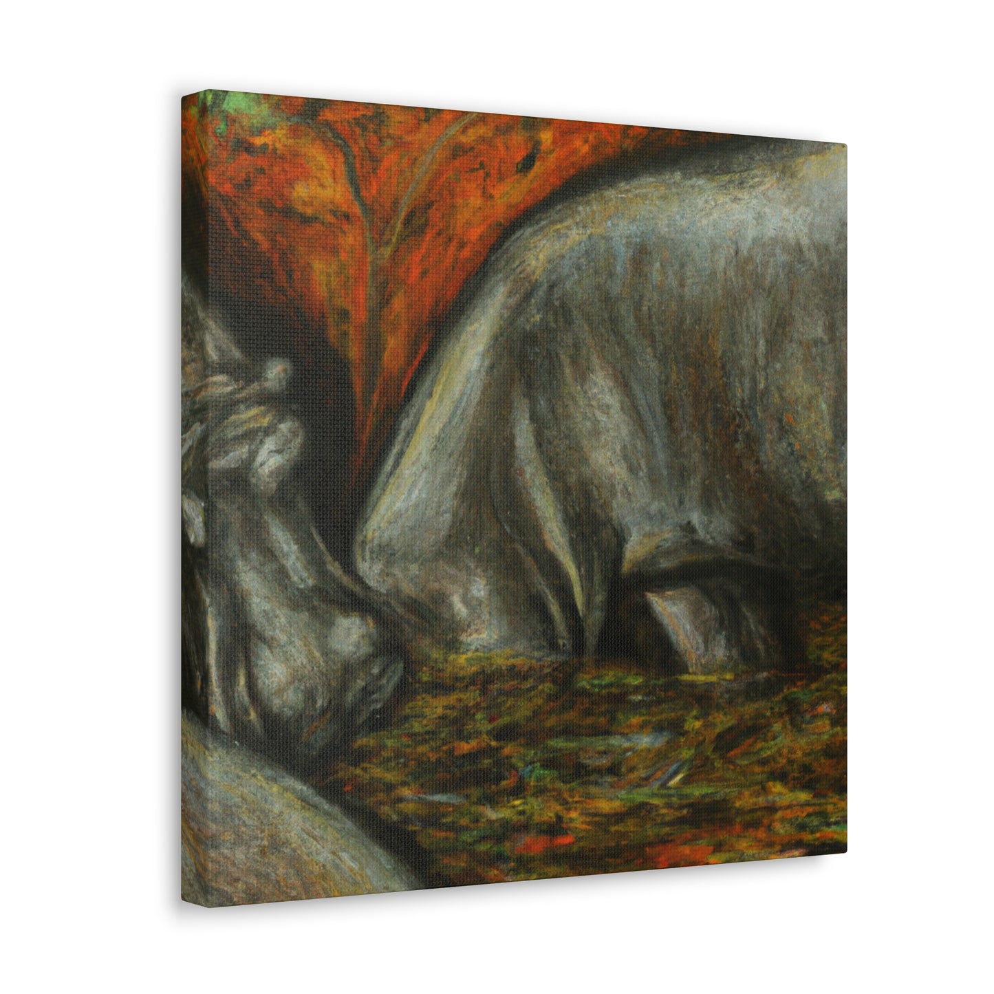 "Hippopotamus Hippo Surreal" - Canvas