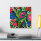 "The Peony Blooms Boldly" - Canvas