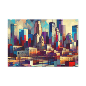 "Vibrant Urban Dreams" - Canvas