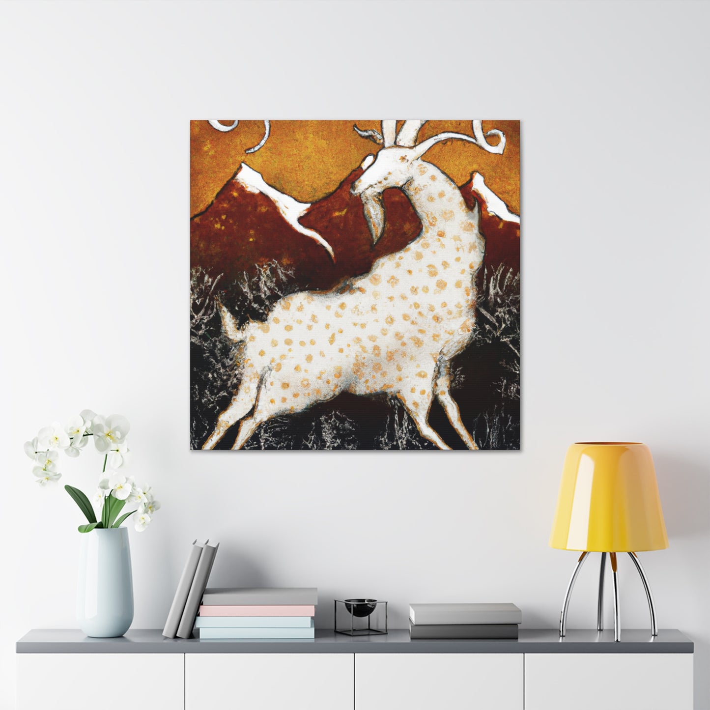 Chamois in Rococo Style - Canvas