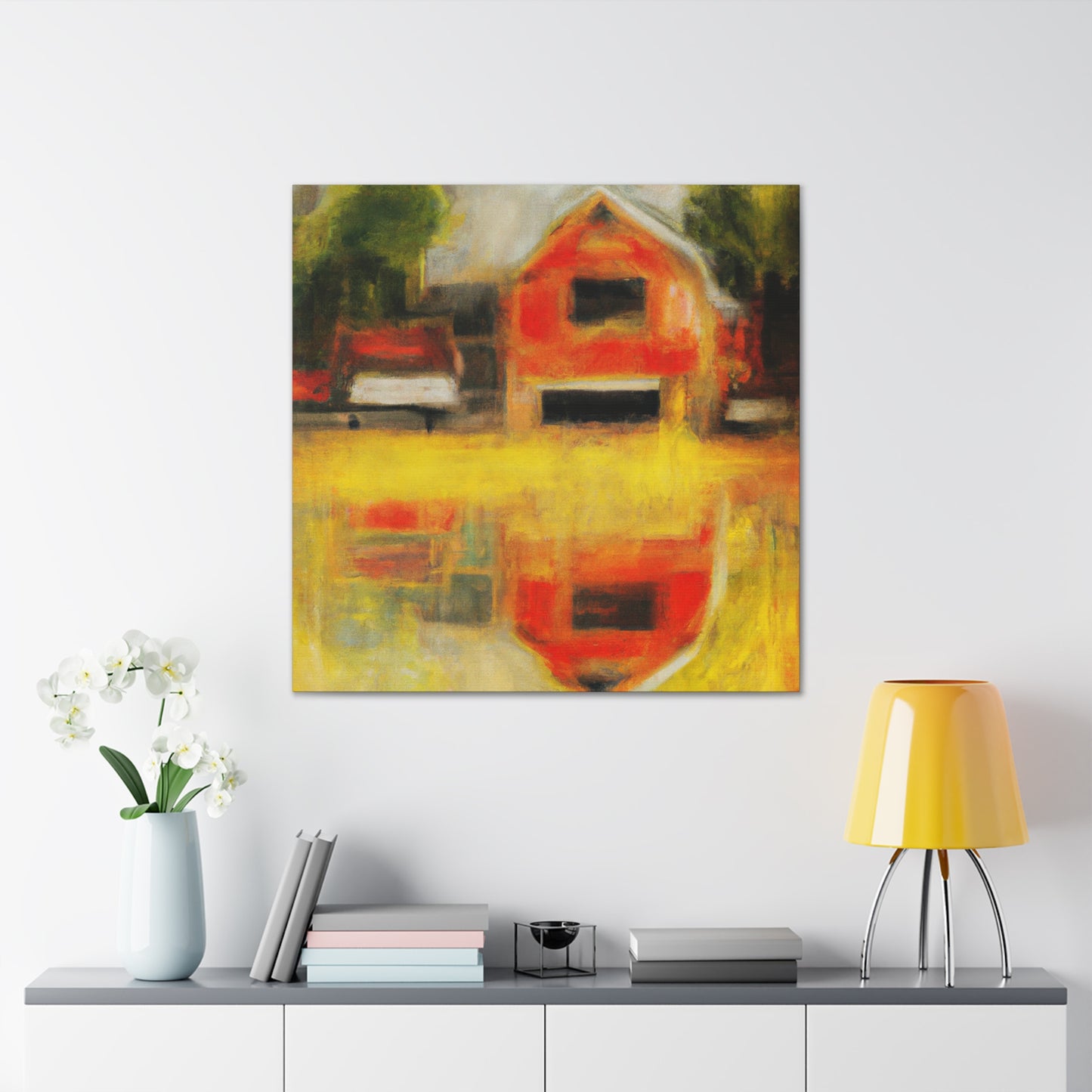 "A Barn in Impressionism" - Canvas