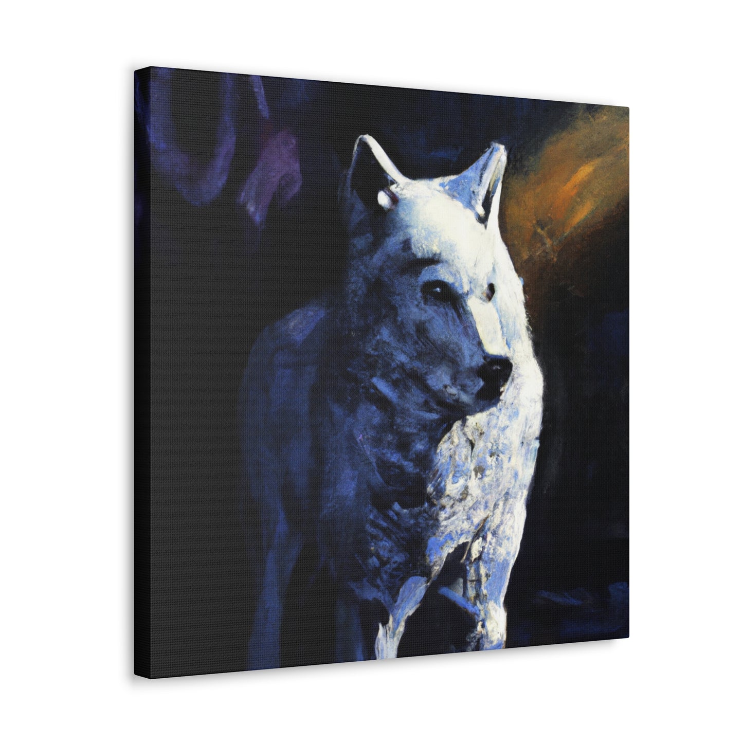 Arctic Wolf Snowscape - Canvas