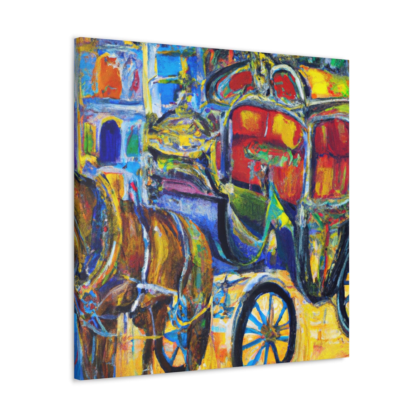 Horse and Carriage Ride - Canvas