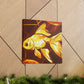 "Golden Glimmer of Goldfish" - Canvas