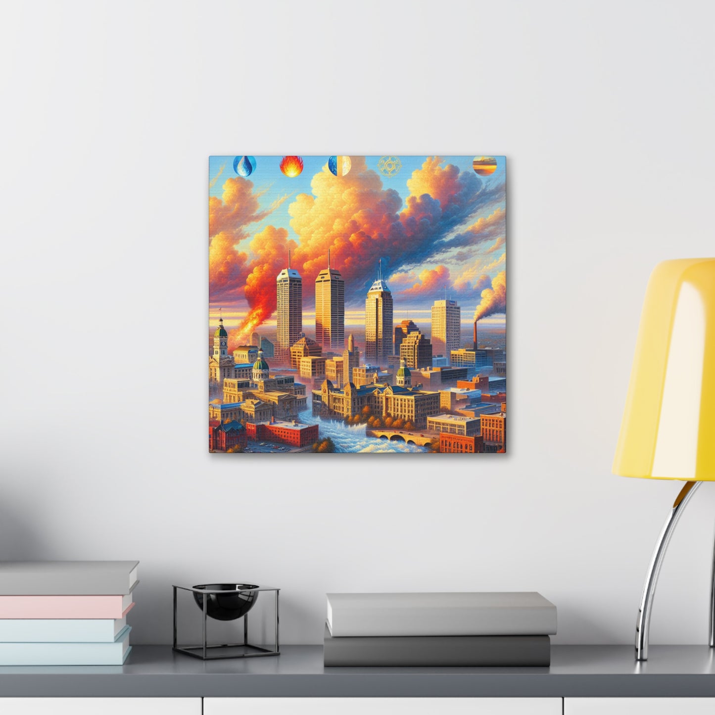 "Enchanting Indianapolis: Renaissance Reverie" - Canvas