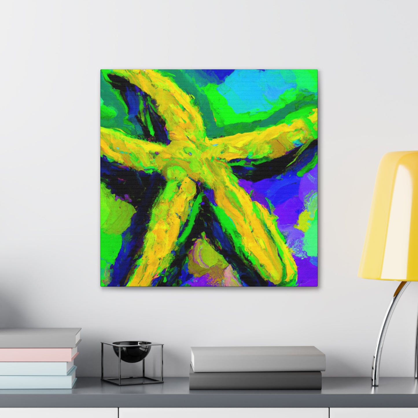 Starfish Under Moonlight - Canvas