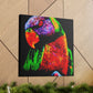 "Rainbow Lorikeet Revelry" - Canvas